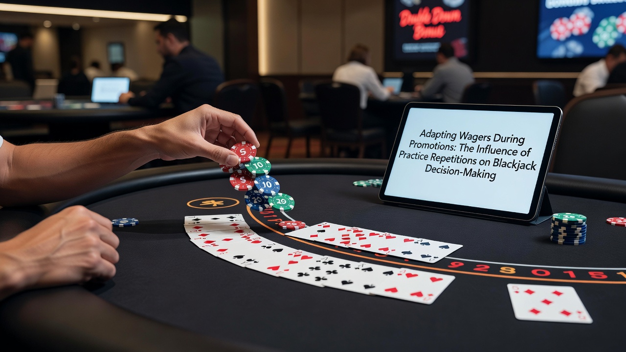 Darstellung von Übungsrepetitionen und deren Auswirkung auf Blackjack-Entscheidungen in digitalen Umgebungen