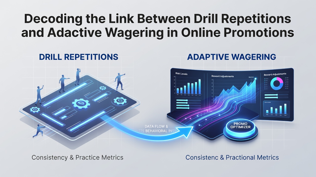 Grafik zeigt Drill-Repetitionen und adaptive Wettanpassungen in Online-Casino-Promotions