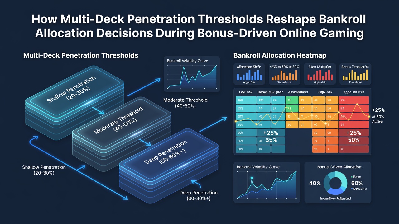 Grafik zu Bankroll-Anpassungen bei variabler Penetration in Bonus-Sessions
